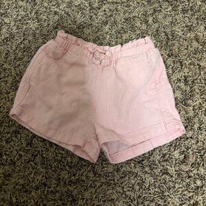 Old Navy Linen Blend Shorts 12-18 Months Light Pink Pull On Elastic Waist Pocket